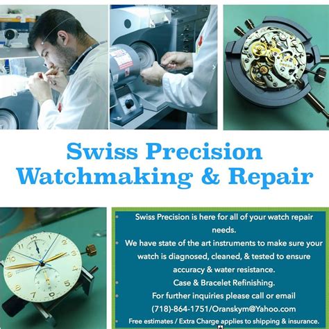 swiss precision watchmaking & repair.